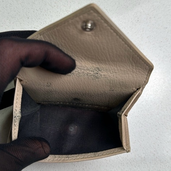 Balenciaga leather trifold compact wallet - Picture 4 of 7